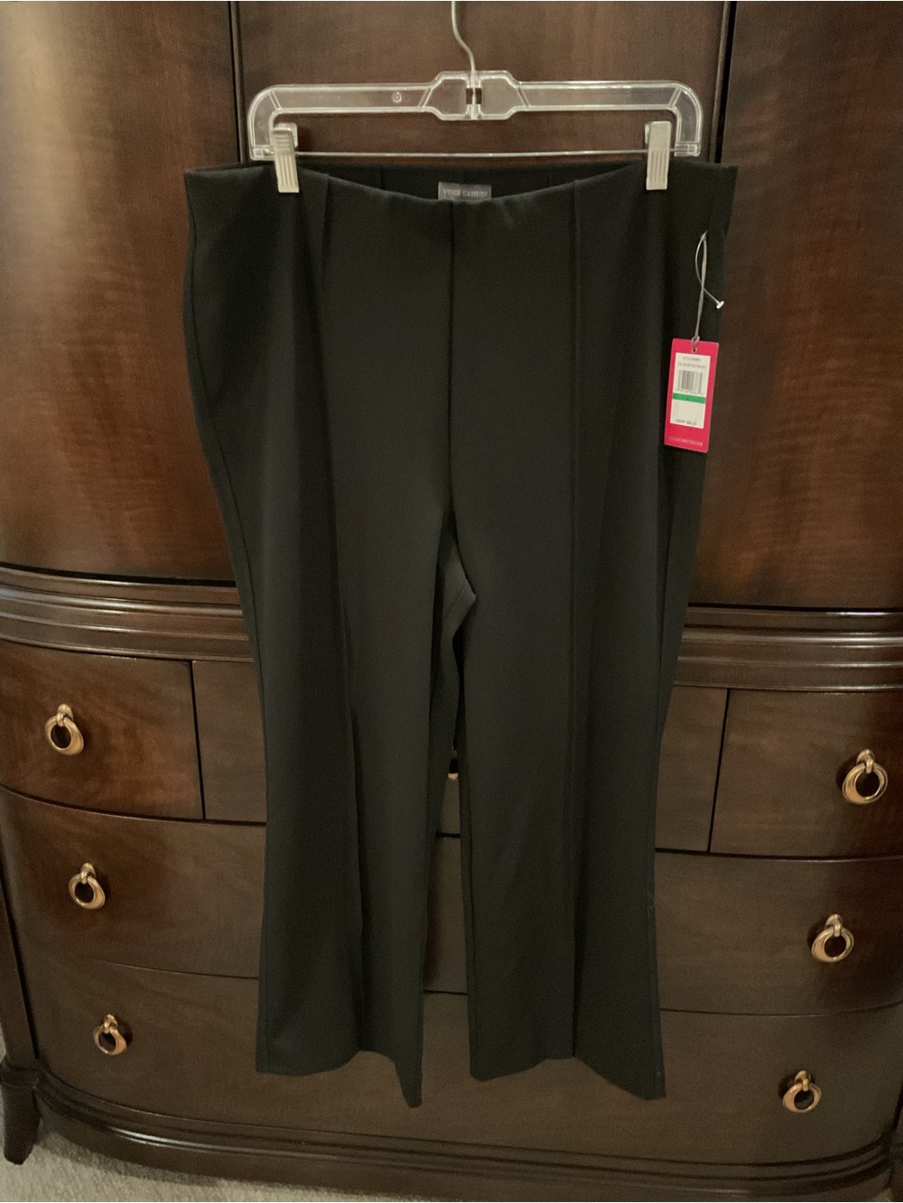 Vince Camuto Black Boot Cut Dress Pants